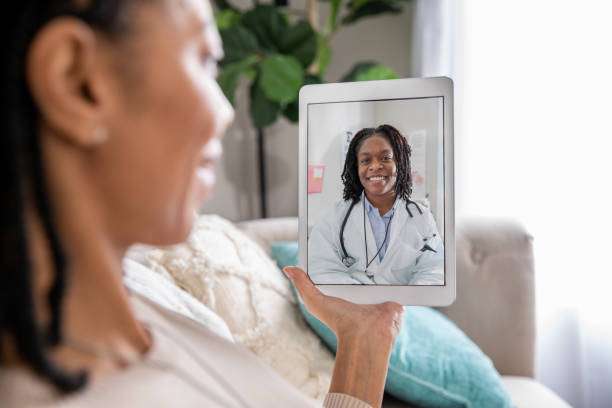 Discussing health issues with doctor on a tablet. teleconsultation visits and how to ace it.